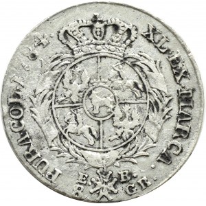Stanisław A. Poniatowski, 8 groszy srebrnych (dwuzłotówka) 1784 E.B., RZADKA