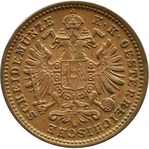 Austro-Węgry, Franciszek Józef I, 1 krajcar 1885, Wiedeń, UNC