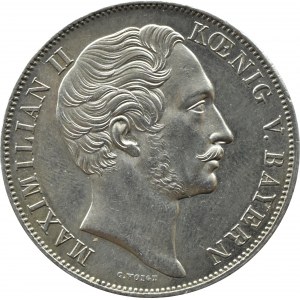 Niemcy, Bawaria, Maksymilian II, 2 guldeny maryjne 1855, Monachium