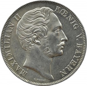 Germany, Bavaria, Maximilian II, 2 Marian guilders 1855, Munich