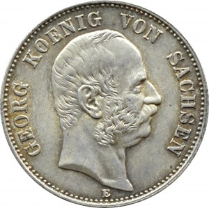 Germany, Saxony, Georg, 2 marks 1904 E, Muldenhütten - regular edition, BEAUTIFUL!