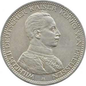 Germania, Prussia, Guglielmo II in uniforme, 5 marchi 1913 A, Berlino
