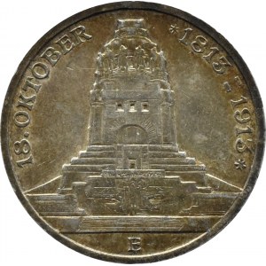 Niemcy, Saksonia, Bitwa pod Lipskiem 1813-1913, 3 marki 1913, Drezno