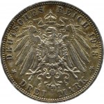 Niemcy, Saksonia, Bitwa pod Lipskiem 1813-1913, 3 marki 1913, Drezno