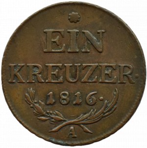 Austria, Francis II, 1 kreuzer (krajcar) 1816 A, Vienna