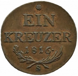 Austria, Francis II, 1 kreuzer (krajcar) 1816 S, Smolnik