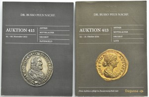 Auction Catalogues, Dr. Busso - Frankfurt, auctions 413 and 415 of 2014/2015