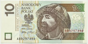 III RP, Mieszko I, 10 zloty 2012, AB series, Warsaw, UNC