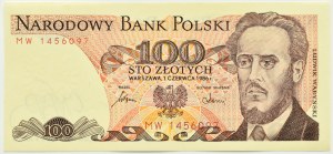 PRL, L. Waryński, 100 zloty 1986, MW series, Warsaw, UNC