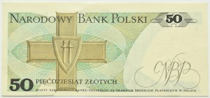 People's Republic of Poland, Gen. K. Świerczewski, 50 zloty 1988, GY series, destruct-slip cut