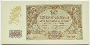 General Government, 10 zloty 1940, series H, Kraków