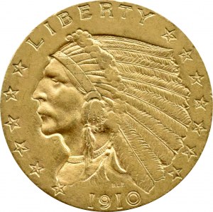 USA, Indian, $2 1/2 1910, Philadelphia
