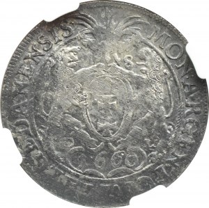 John II Casimir, ort 1660 DL, Gdansk, NGC XF Details