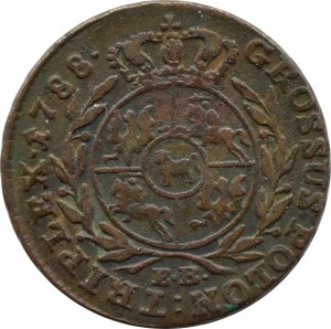Stanislaw A. Poniatowski, trojak 1788 E.B., Warsaw