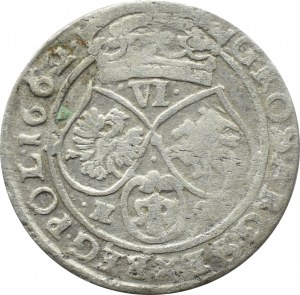 John II Casimir, sixpence 1662 N.G., Poznań