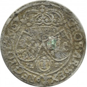 Jan II Kazimierz, szóstak 1667 TL-B, Kraków BEZ NOMINAŁU