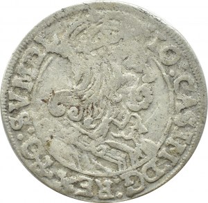 John II Casimir, sixpence 1667 AT, Bydgoszcz