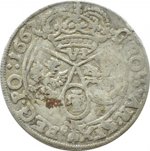 John II Casimir, sixpence 1667 AT, Bydgoszcz