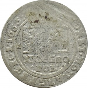 Jan II Kazimierz, złotówka (tymf) 1666 AT, Bydgoszcz