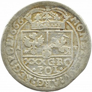John II Casimir, gold (tymf) 1666 AT, Bydgoszcz