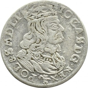 John II Casimir, sixpence 1661 NG, Poznań, RZADKI