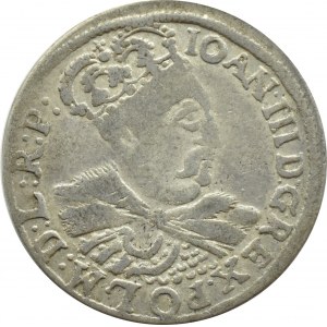 Jan III Sobieski, szóstak 1684 Kraków, KRÓL W KORONIE I PŁASZCZU, RZADKI