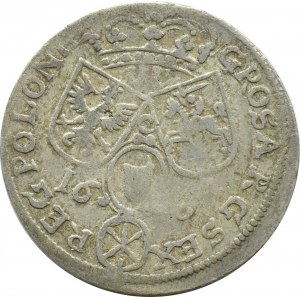Jan III Sobieski, szóstak 1684 Kraków, KRÓL W KORONIE I PŁASZCZU, RZADKI