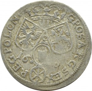 John III Sobieski, sixpence 1684 Krakow, KING IN CORON AND COAT, RARE