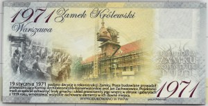 Warsaw, Royal Castle 2025, commemorative bill without denomination in case