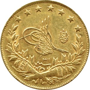 Turcja, Abdul Hamid II (1876-1909), 100 kuruszy AH1293/31 (1905/1906), Konstantynopol