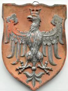 Second Republic, ceramic shield with the emblem of Royal Jagiellonian Poland