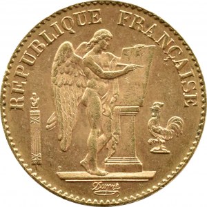 France, Third Republic, Genius, 20 francs 1896 A, Paris