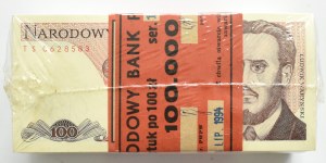 People's Republic of Poland, 100 zloty 1988, TS series, ORIGINAL BANK COLLECTION