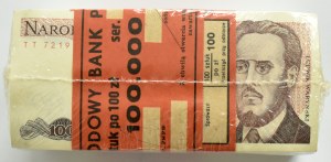 People's Republic of Poland, 100 zloty 1988, TT series, ORIGINAL BANK COLLECTION