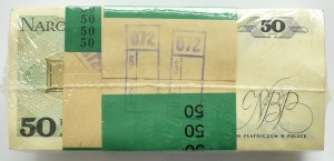 People's Republic of Poland, 50 zloty 1988, Warsaw, HR series, ORIGINAL BANK COLLECTION