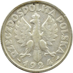 II RP, Kłosy, 2 złote 1924, Paryż