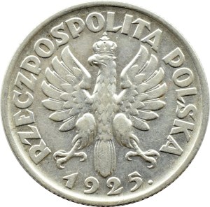 II RP, Spikes, 1 zloty 1925, London