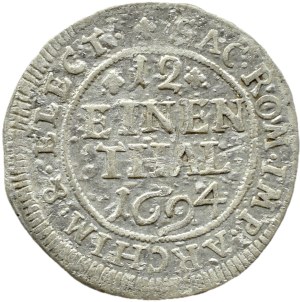 Niemcy, Saksonia, Jan Jerzy IV, 1/12 talara 1694 E.P.H., Lipsk