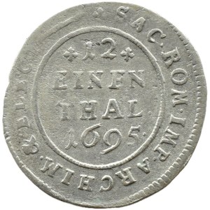 Niemcy, Saksonia, Fryderyk August, 1/12 talara 1695 E.P.H., Lipsk