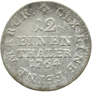 Germany, Saxony, Frederick Augustus, 1/12 thaler 1764 EDC, Dresden