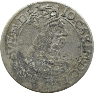 Jan II Kazimierz, szóstak 1662 AT, Kraków, z obwódką na awersie