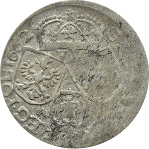 Jan II Kazimierz, szóstak 1662 AT, Kraków, z obwódką na awersie