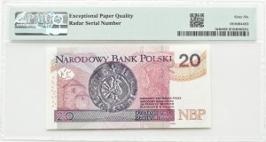 III RP, Chrobry, 20 gold 2016, Warsaw, BW series, PMG 66 EPQ