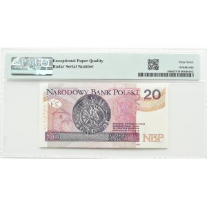 III RP, Chrobry, 20 złotych 2016, Warszawa, seria BR, PMG 67 EPQ