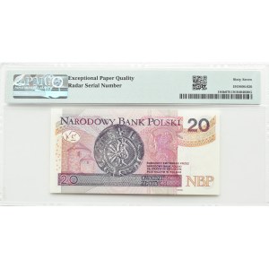 III RP, Chrobry, 20 złotych 2016, Warszawa, seria BR, PMG 67 EPQ