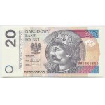 III RP, Chrobry, 20 złotych 2016, Warszawa, seria BR, PMG 67 EPQ