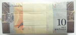 Venezuela, 10 bolivars 2018, E series, BANKING BUNDLE