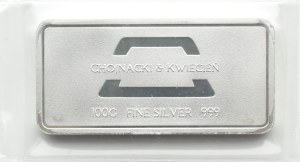 III RP, Chojnacki& April, silver bar 100 grams, foiled (3)