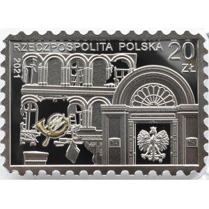 III RP, 20 zloty 2021, Difesa della Posta Polacca a Danzica, Varsavia, sventata NBP
