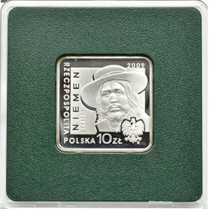 III RP, 10 złotych 2009, Cz. Niemen wersja kwadratowa, Warszawa, UNC